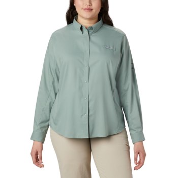 Dámské Košile Columbia PFG Tamiami II Long Sleeve Plus Size Světle Zelene EDIXUC217